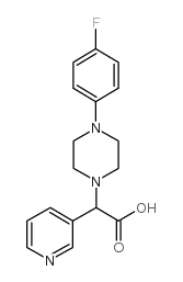 [4-(4-Fluoro-phenyl)-piperazin-1-yl]-pyridin-3-yl-acetic acid Structure