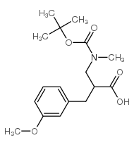 2-N-BOC-3-(3-METHOXY-PHENYL)-2-METHYLAMINOMETHYL-PROPIONIC ACID structure