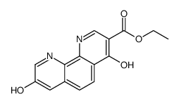 1,10-Phenanthroline-3-carboxylic acid, 4,8-dihydroxy-, ethyl ester Structure