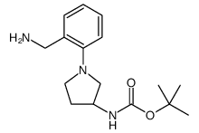 [1-(2-AMINOMETHYL-PHENYL)-PYRROLIDIN-3-YL]-CARBAMIC ACID TERT-BUTYL ESTER Structure