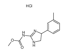 (4-m-Tolyl-4,5-dihydro-1H-imidazol-2-yl)-carbamic acid methyl ester; hydrochloride Structure