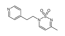 5-methyl-2-(2-pyridin-4-ylethyl)-1,2,6-thiadiazine 1,1-dioxide Structure