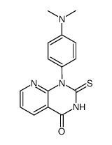 1-(4-Dimethylamino-phenyl)-2-thioxo-2,3-dihydro-1H-pyrido[2,3-d]pyrimidin-4-one结构式