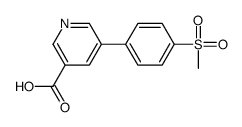 5-(4-(Methylsulfonyl)phenyl)nicotinic acid structure