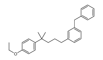 1-benzyl-3-[4-(4-ethoxyphenyl)-4-methylpentyl]benzene Structure