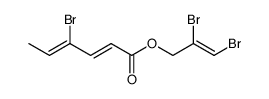 Bromo-4 hexadiene-2,4 oate de dibromo-2,3 propene-2 yle-(2E,4Z)结构式