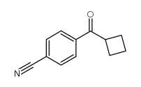 4-CYANOPHENYL CYCLOBUTYL KETONE结构式