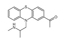 1-[10-[2-(methylamino)propyl]phenothiazin-2-yl]ethanone Structure