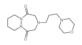 3-(3-(4-Morpholinyl)propyl)hexahydro-1H-pyridazino[1,2-a][1,2,5]triazepine-1,5(2H)-dione Structure
