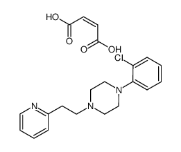 1-(2-Chloro-phenyl)-4-(2-pyridin-2-yl-ethyl)-piperazine; compound with (Z)-but-2-enedioic acid Structure