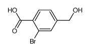 2-bromo-4-(hydroxymethyl)benzoic acid结构式