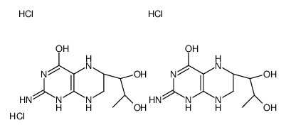 (6R)-2-amino-6-[(1R,2S)-1,2-dihydroxypropyl]-5,6,7,8-tetrahydro-1H-pteridin-4-one,trihydrochloride结构式