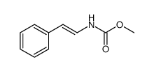 Carbamic acid, N-(2-phenylethenyl)-, methyl ester Structure