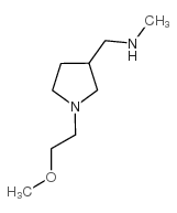 1-[1-(2-methoxyethyl)pyrrolidin-3-yl]-N-methylmethanamine Structure