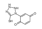 2-(5-sulfanylidenetetrazolidin-1-yl)cyclohexa-2,5-diene-1,4-dione结构式