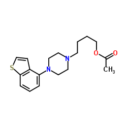 4-[4-(1-Benzothiophen-4-yl)-1-piperazinyl]butyl acetate Structure