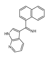 (1-naphthyl)(1H-pyrrolo[2,3-b]pyridin-3-yl)methanimine结构式
