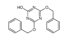 4,6-bis(phenylmethoxy)-1H-1,3,5-triazin-2-one结构式