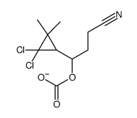 [3-cyano-1-(2,2-dichloro-3,3-dimethylcyclopropyl)propyl] carbonate Structure
