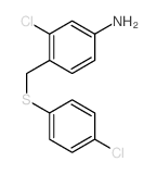 3-chloro-4-[(4-chlorophenyl)sulfanylmethyl]aniline Structure