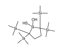 [1-hydroxy-1-sulfanyl-2,5,5-tris(trimethylsilyl)silolan-2-yl]-trimethylsilane Structure