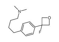 4-[4-(3-fluorooxetan-3-yl)phenyl]-N,N-dimethylbutan-1-amine Structure