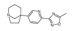 5-[2-(5-methyl-1,2,4-oxadiazol-3-yl)pyrid-5-yl]-1-azabicyclo[3.2.1]octane结构式