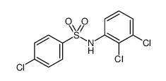 4-Chloro-N-(2,3-dichlorophenyl)benzenesulfonamide结构式