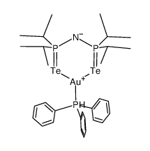 Ph3PAu[N(TeP(i-Pr)2)2]结构式