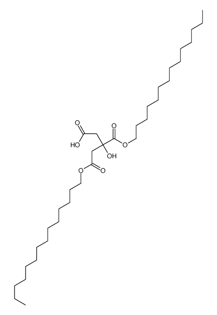 3-hydroxy-5-oxo-5-tetradecoxy-3-tetradecoxycarbonylpentanoic acid Structure