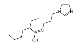 2-ethyl-N-[3-(1H-imidazol-1-yl)propyl]hexanamide structure