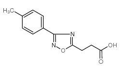 3-[3-(4-甲基苯基)-1,2,4-噁二唑]丙酸结构式