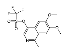 (6,7-dimethoxy-1-methylisoquinolin-4-yl) trifluoromethanesulfonate Structure