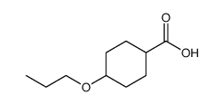 Cyclohexanecarboxylic acid, 4-propoxy- structure