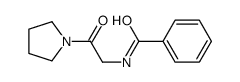 N-(2-oxo-2-pyrrolidin-1-ylethyl)benzamide结构式