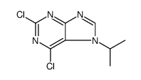 7H-Purine, 2,6-dichloro-7-(1-methylethyl)- Structure