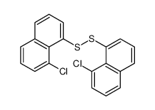 1-chloro-8-[(8-chloronaphthalen-1-yl)disulfanyl]naphthalene结构式