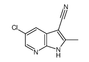 5-Chloro-2-methyl-1H-pyrrolo[2,3-b]pyridine-3-carbonitrile structure