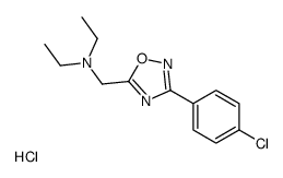 [3-(4-chlorophenyl)-1,2,4-oxadiazol-5-yl]methyl-diethylazanium,chloride结构式