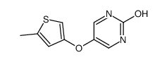 5-((5-methyl-3-thienyl)oxy)-2(1H)-pyrimidinone structure