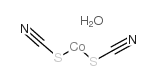 cobalt(ii)thiocyanate hydrate Structure