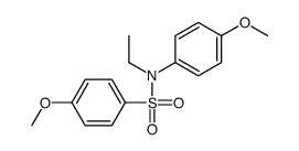 N-ethyl-4-methoxy-N-(4-methoxyphenyl)benzenesulfonamide结构式