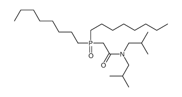 2-dioctylphosphoryl-N,N-bis(2-methylpropyl)acetamide Structure