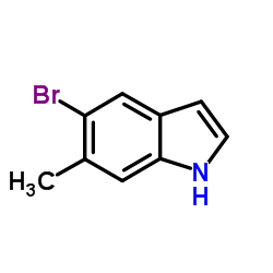5-溴-6-甲基吲哚结构式