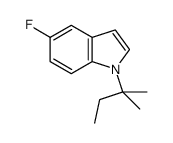 5-fluoro-1-tert-pentyl-1H-indole结构式