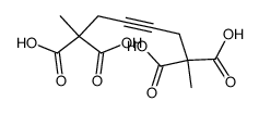 oct-4-yne-2,2,7,7-tetracarboxylic acid Structure
