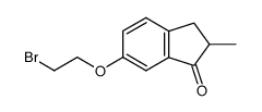 6-(2-bromo-ethoxy)-2-methyl-indan-1-one结构式