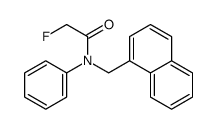 2-fluoro-N-(naphthalen-1-ylmethyl)-N-phenylacetamide结构式