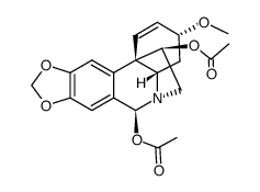 ent-(11S)-6α,11-diacetoxy-3β-methoxy-crin-1-ene Structure