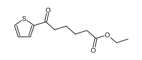 6-oxo-6-[2]thienyl-hexanoic acid ethyl ester Structure